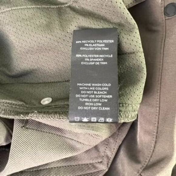 FOURLAPS Pants Mens 34X28 Olive Green Traverse Straight Leg Army 1072 Active - Picture 11 of 12